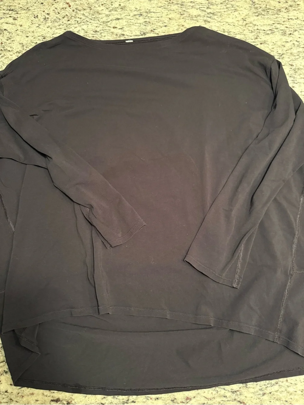 Lululemon quarter sleeve, high-low top